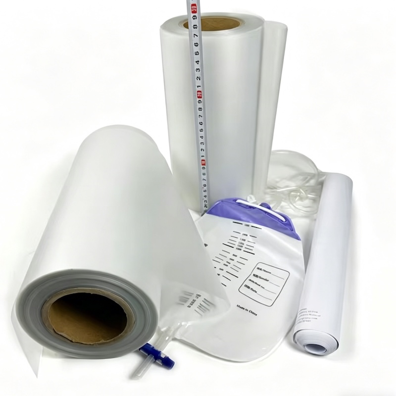Sac à urine médical en film PVC souple